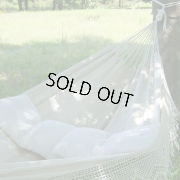 画像1: Hammock Life ブラジリアンハンモック ダブルサイズ フリンジ付 (2)　オフホワイト（クロチェット） (1)