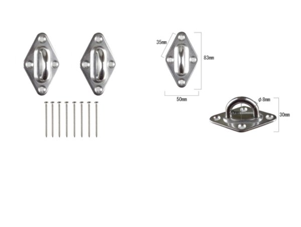 画像1: チェアハンモック・ハンモック取り付け金具セット(5) (1)