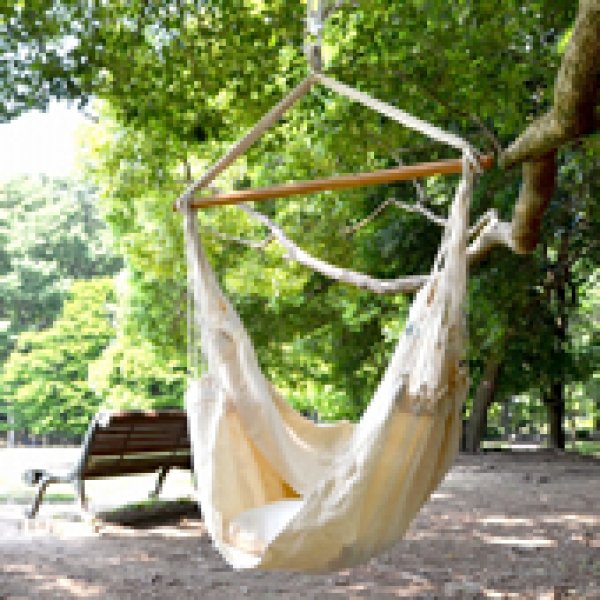 画像1: Hammock Life　ブラジリアンチェアハンモック（1）オフホワイト (1)